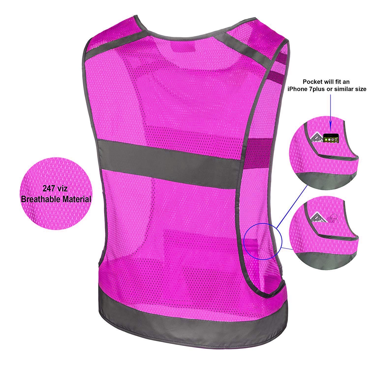 Reflective Running Vest Gear: Sports and Outdoors –